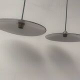 2 enamelled sheet metal suspensions