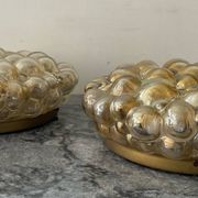 Pair of Bubble-Helana Tynell wall lights or ceiling lights from the 1970s.