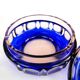 Biedermeier bonbonniere, cobalt glass, Egermann, Germany, 1930s