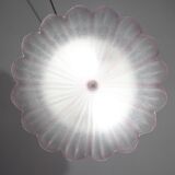 Precious Italian pink Murano glass ceiling fixture, Murano, 1970