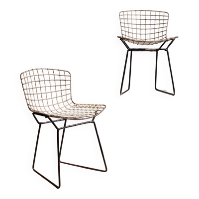 Chaises en fil pour enfants par Harry Bertoia pour Knoll International   États-Unis années 1950
