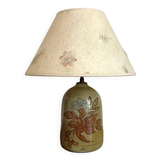 Lampe vintage en grès vernissé années 70