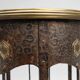 Art Nouveau wrought iron and brass high console Wiener Secession style