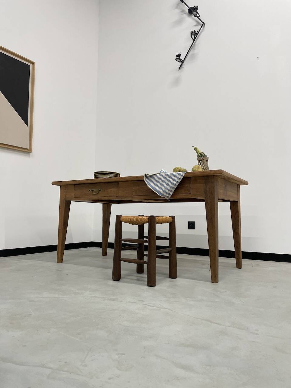 Pine farm table 165 cm