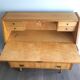 Secretary in Sycamore with Bronze Handles, French Work