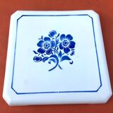 Art Deco Half Porcelain Trivet Badonviller France