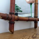 Vintage bamboo mirror 60 x 50 cm