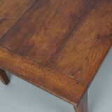 French Early 20th Century Farmhouse Rustic Oak Coffee Table