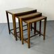 Set of vintage Danish modernist nesting tables from the mid-century, 1960s, set of 3.