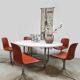 Table basse vintage en marbre PK54 Poul Kjaerholm pour Fritz Hansen 1990