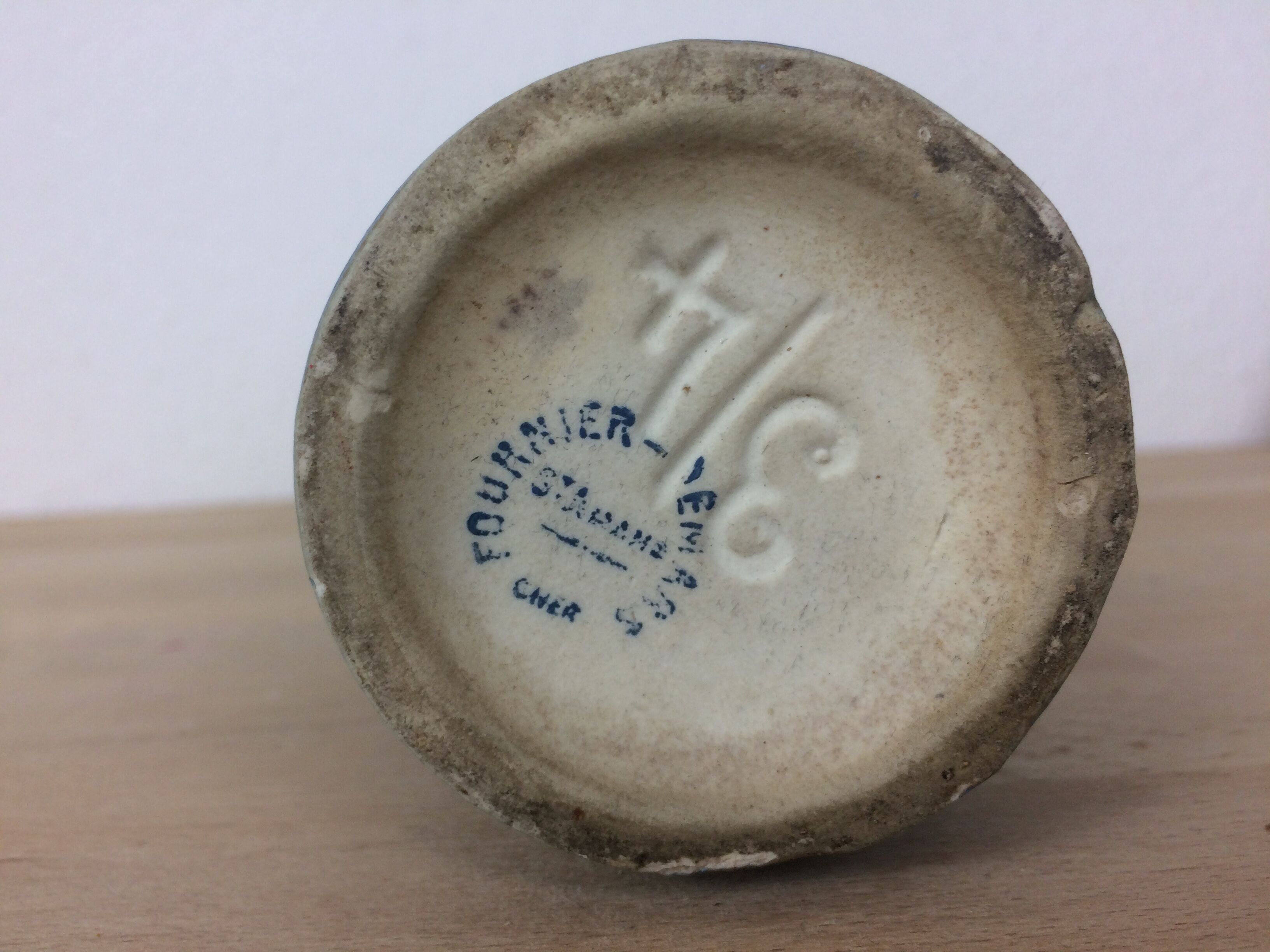 Fournier Demars ceramic vase from Saint Amand