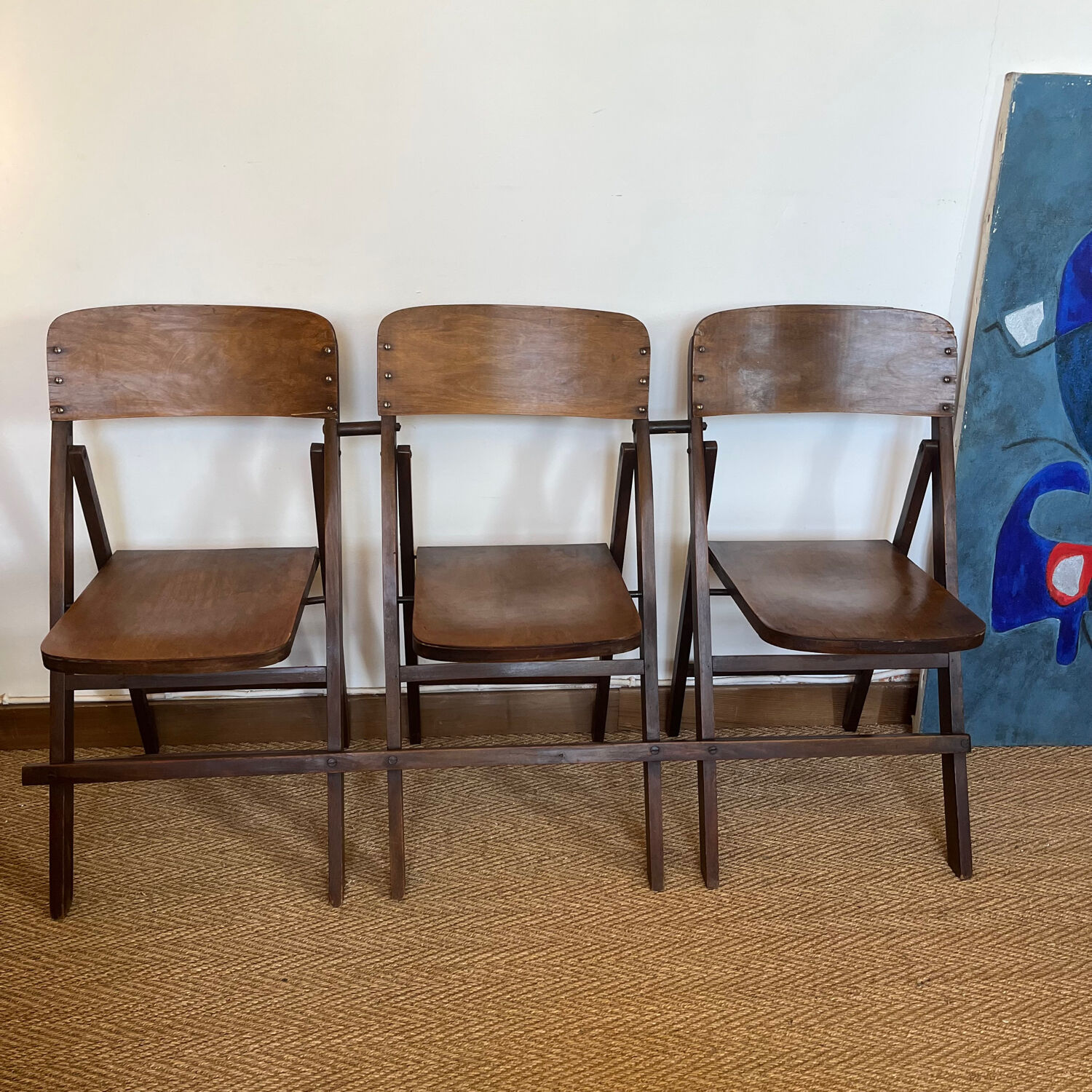 Old cinema bench circa 1940