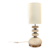 1970's Scarnicci Travertine Table Lamp