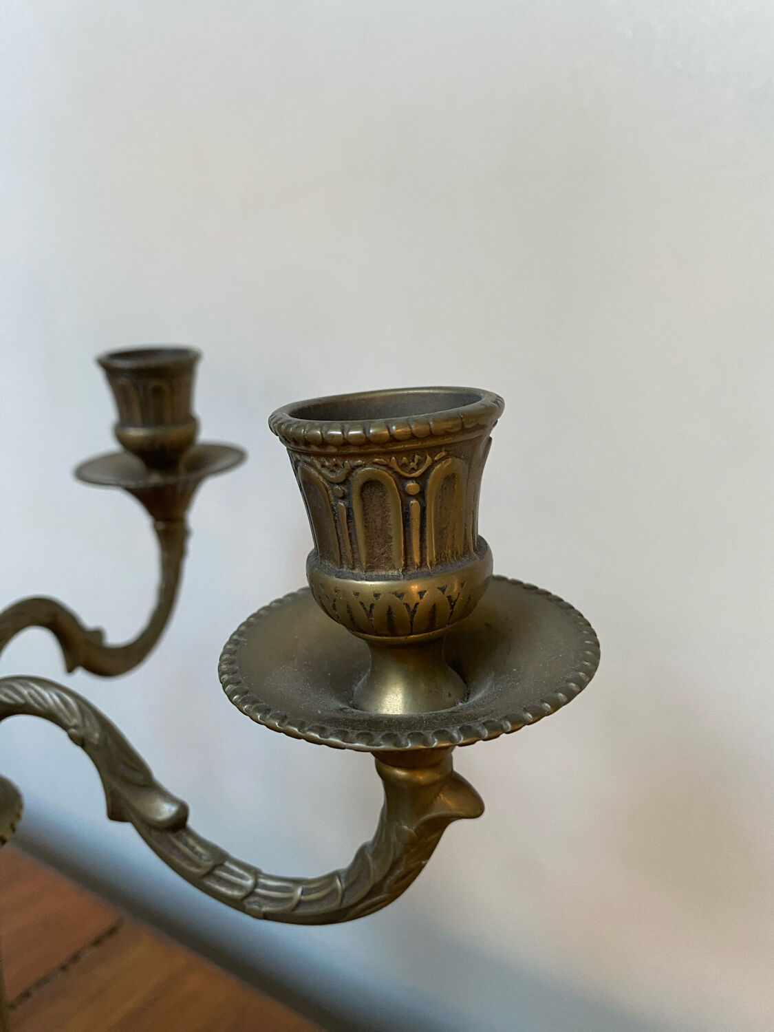 Brass candle holder