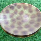 1970s Stool Tam Tam Transparent Leopard print (designer Henry Massonnet)