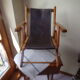 Folding wooden toddler armchair