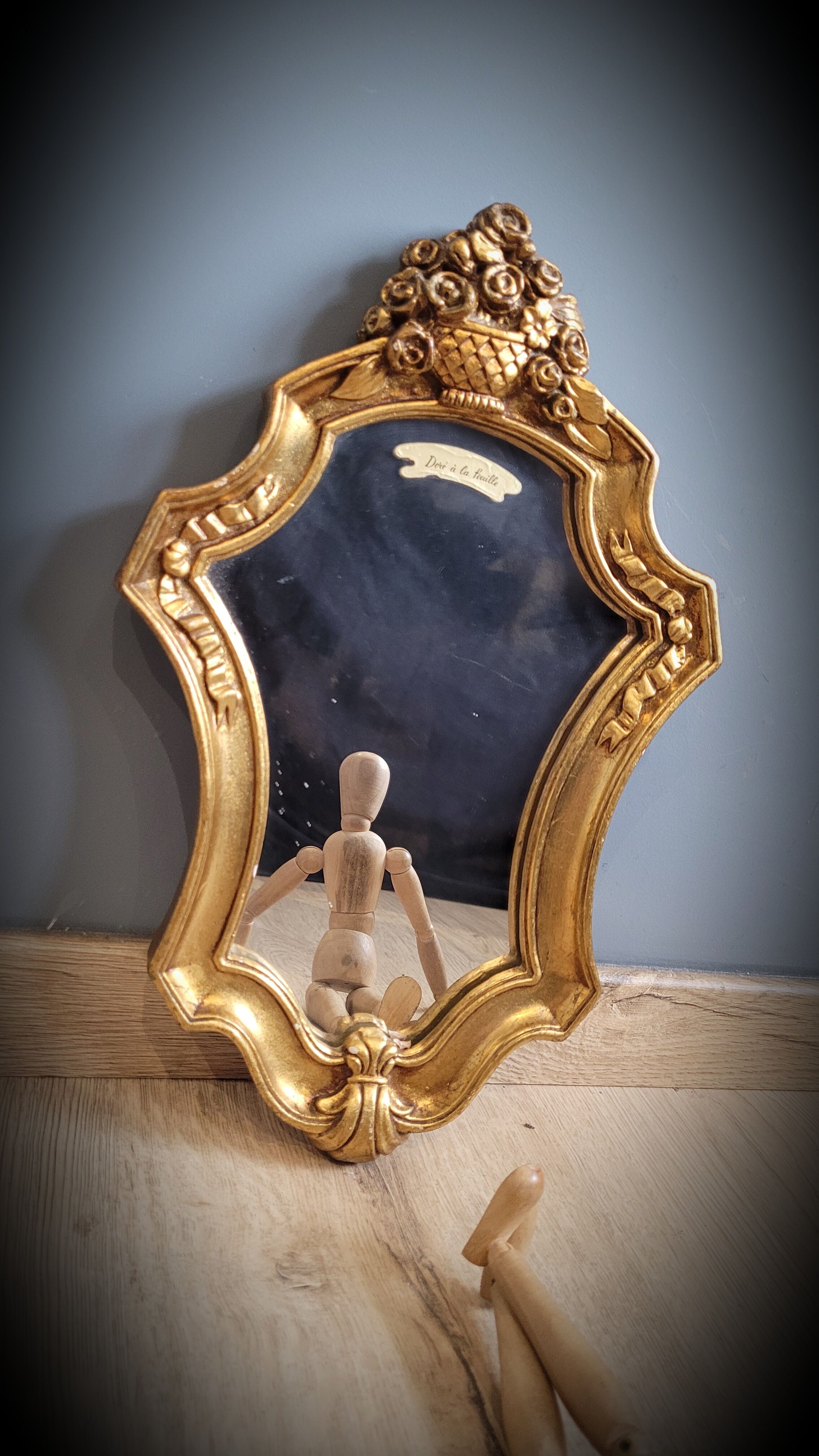 Golden mirror sheet 36x23cm