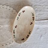 Antique oval ironstone dish – Somain – Sorbier model