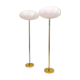 Modern Scandinavian floor lamps in brass "ENCO", Sweden, 1970s