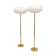 Modern Scandinavian floor lamps in brass "ENCO", Sweden, 1970s