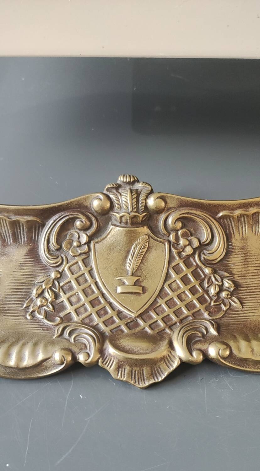Purse style Rocaille/Napoleon III in aged gold patina brass