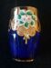 Set 6 glasses a blue enamelled glass carafe
