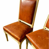 Set of 14 Louis XVI style lacquered chairs