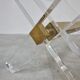 Brass and lucite coffee table, 1970s