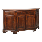 Buffet ancien en hêtre peint façon noyer, Italie XXe siècle