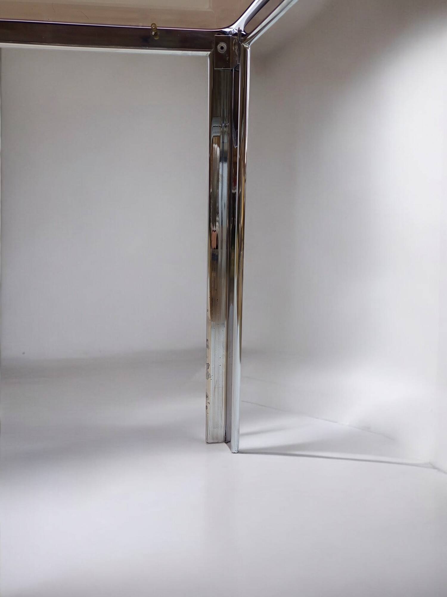 Vintage smoked glass table