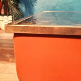 Table basse cuir Steiner 1970s