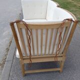 2-seater sofa 1789 spoke back by Borge Mogensen in oak