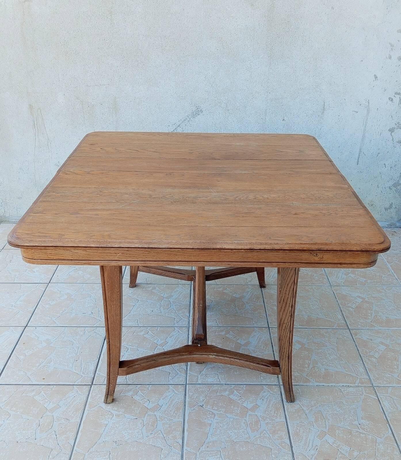 Vintage style Art Nouveau oak table