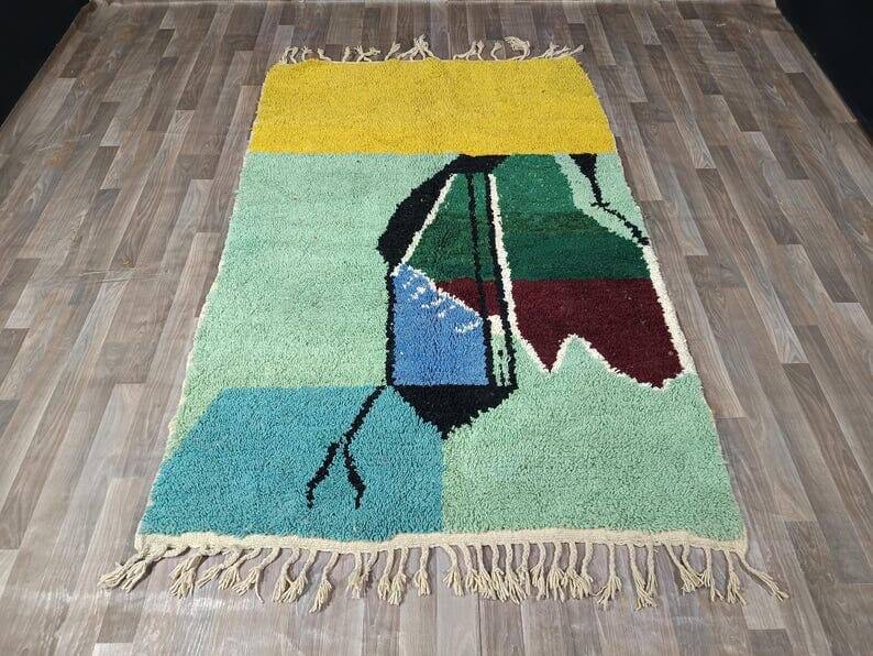 Handmade Berber rug, traditional Moroccan style