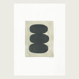 Painting on paper illustration M813 signed Eawy