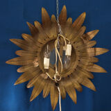 Wall light or sun ceiling with a foliage motif, in a Florentine style