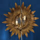 Wall light or sun ceiling with a foliage motif, in a Florentine style