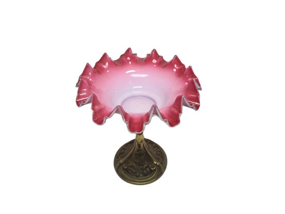 Art Nouveau crystal bowl on stand from WMF, 1890s