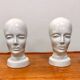 Rare set of 2 Scheurich ceramic heads, West Germany, 1950s-60s