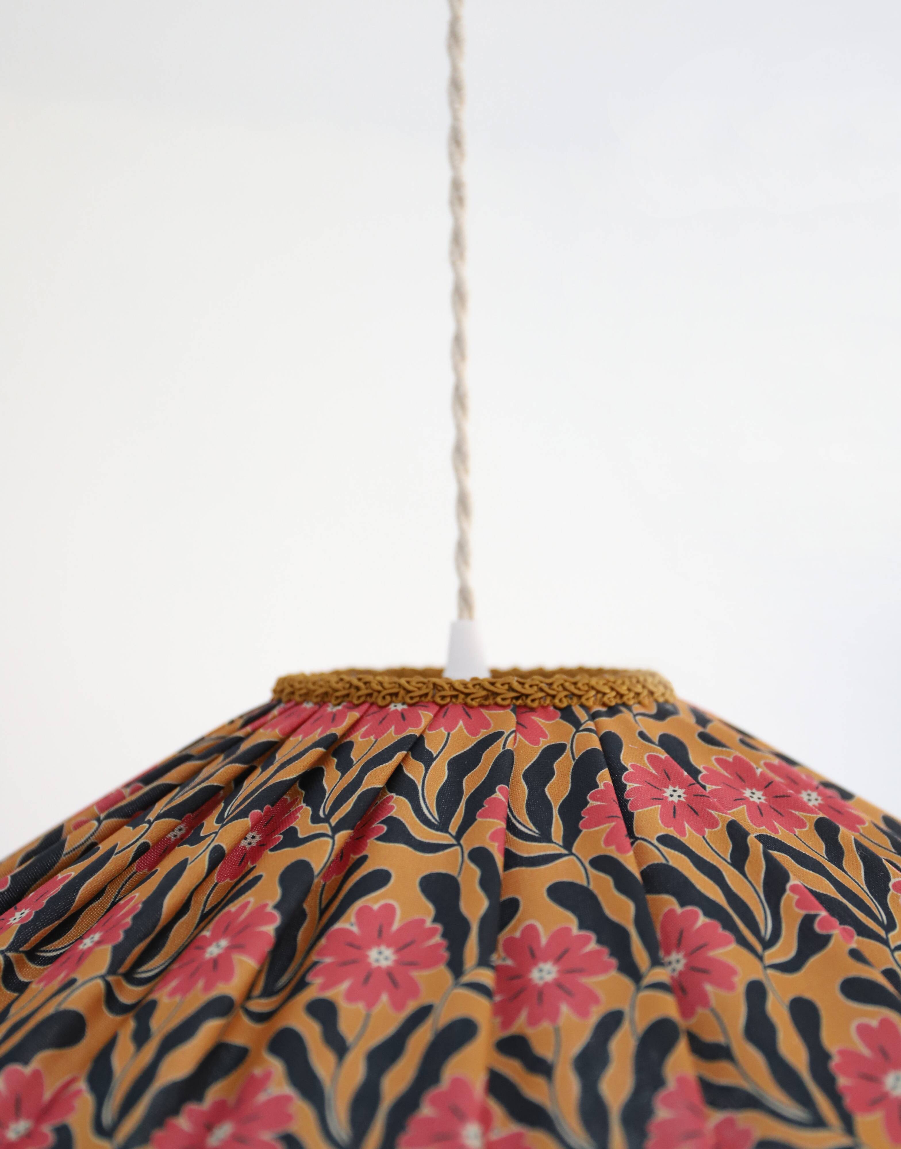"Cosette goa flowers" printed floral pendant light