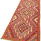 Turkish Handwoven Vintage Herki Kilim 96 cm x 348 cm