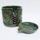 1970's pottery ashtray set