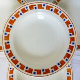 4 semi-hollow plates in iron earth of the Salins model Lucette 210852