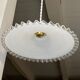 White opaline hanging lamp