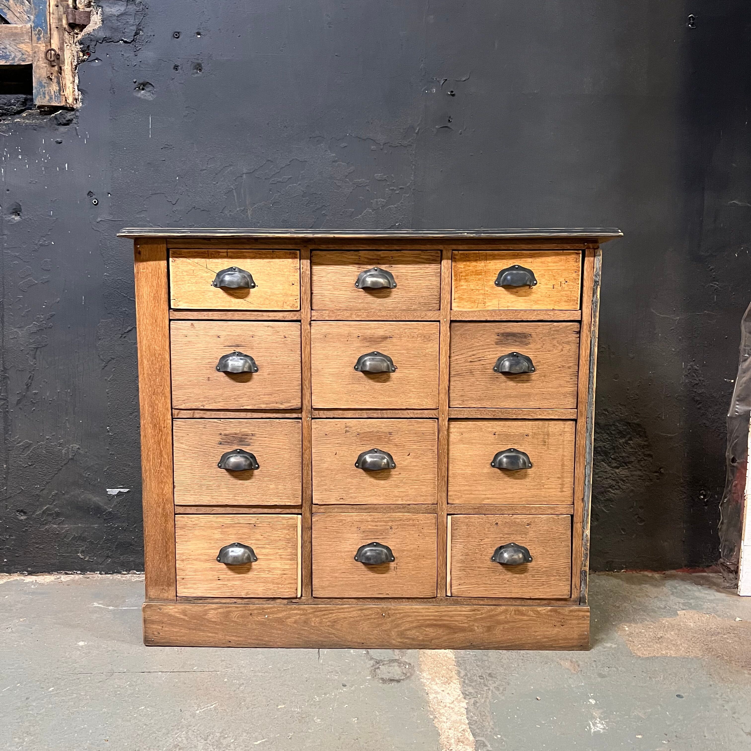 Haberdashery craft cabinet with 12 drawers