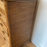 Rattan dresser