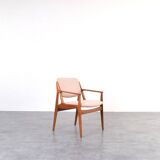 Mid-Century Teak & Wool Ella Armchair by Arne Vodder for Vamo Sønderborg, 1