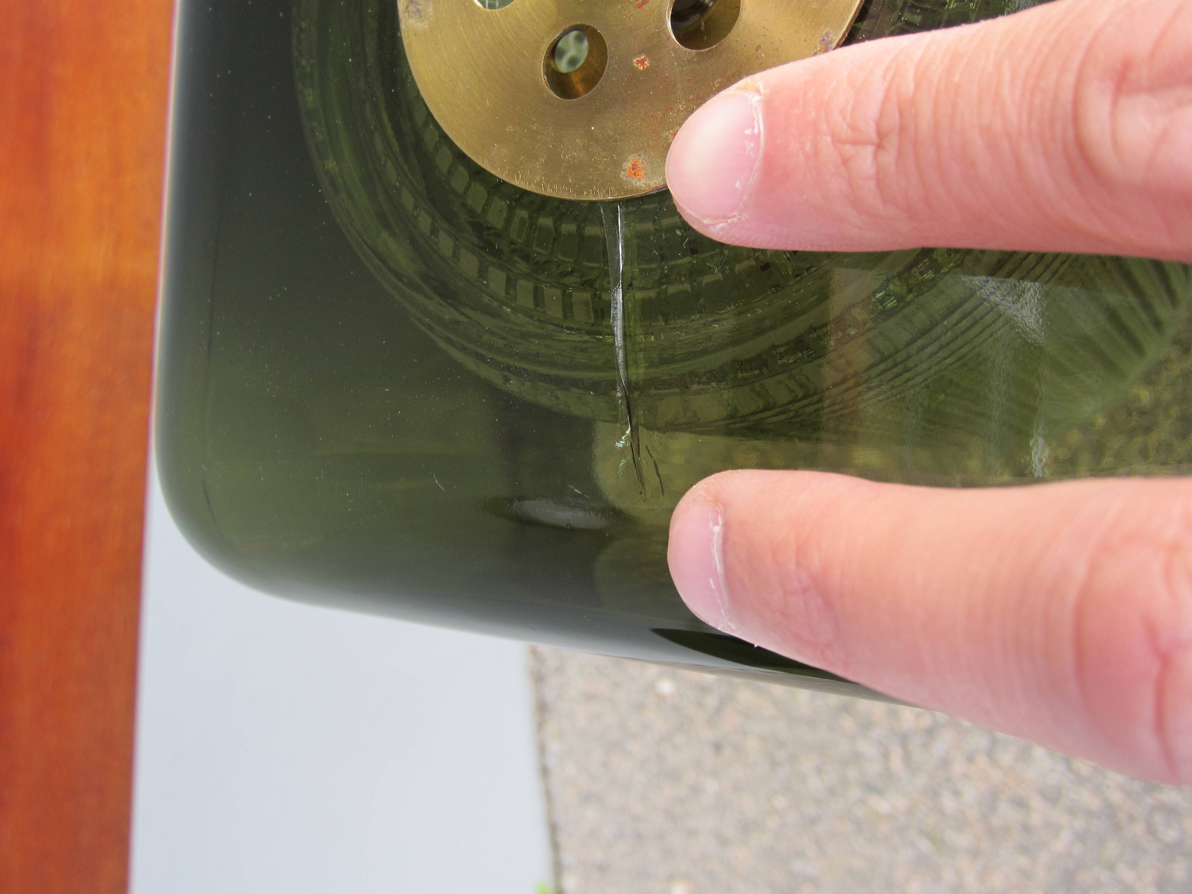 Scandinavian glass pendant lamp Carl Fagerlund for Orrefors