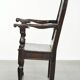 Antique English oak chair / wainscot chair from the 17th century