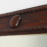 Miroir Art Déco français en bois, vers 1920